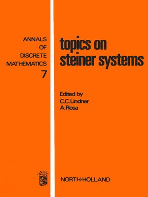 cover image of Topics on Steiner Systems